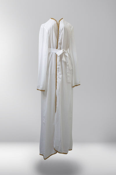 Shakira Belted Kimono - Pearl White