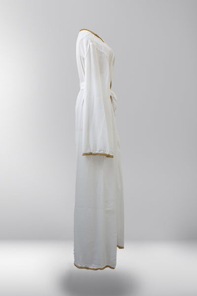 Shakira Belted Kimono - Pearl White