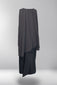 Noura Cape Sleeve Abaya - Warm Graphite