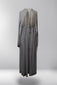 Amelia Embellished Open Abaya - Silver Lining