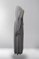 Amelia Embellished Open Abaya - Silver Lining
