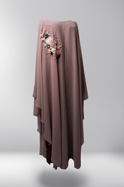 Aisha Batwing Abaya - Whispering Mauve