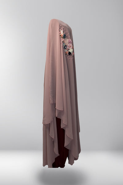 Aisha Batwing Abaya - Whispering Mauve