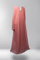 Ajwa Closed Abaya - Coral Blush