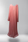 Ajwa Closed Abaya - Coral Blush