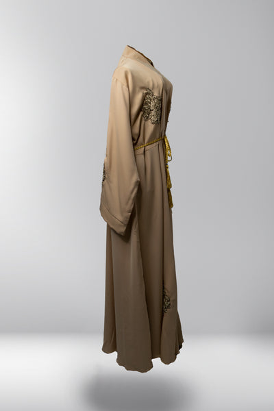 Maya Belted Closed Abaya - Havana Dream