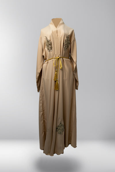 Maya Belted Closed Abaya - Havana Dream