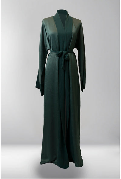 Zam Zam Open Abaya - Arabian Green